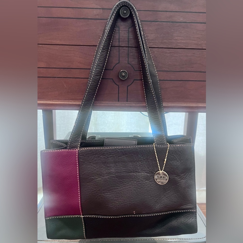 The Sak Original Patchwork Colored Leather Tote - image 2